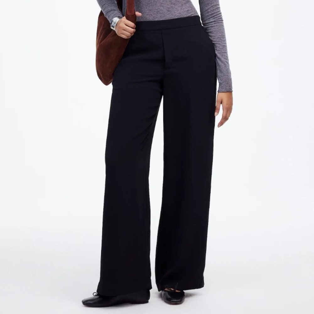 Madewell Black Wide Leg Pants